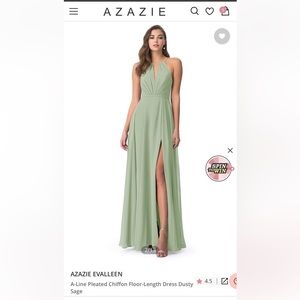 Azazie A Line Full Length Bridesmaid Dress